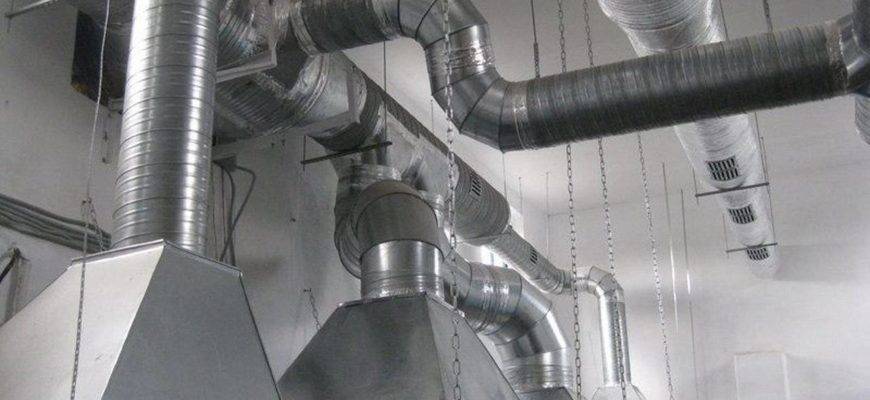вентиляции в цехах предприятий